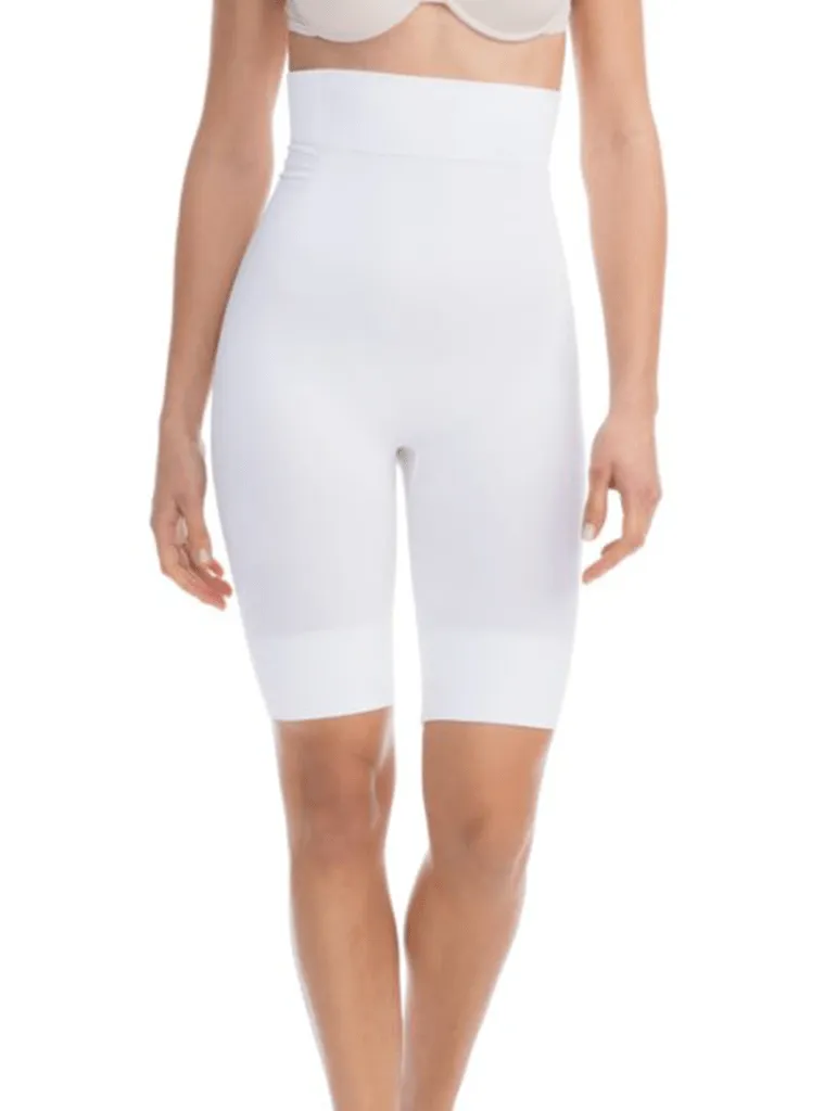 FarmaCell High Waist Knee Short - White/Nude/Black