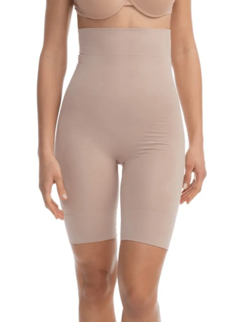 FarmaCell High Waist Knee Short - White/Nude/Black