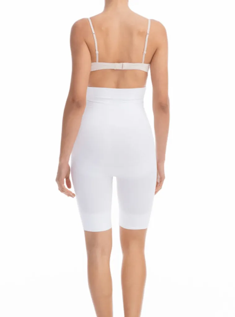 FarmaCell High Waist Knee Short - White/Nude/Black