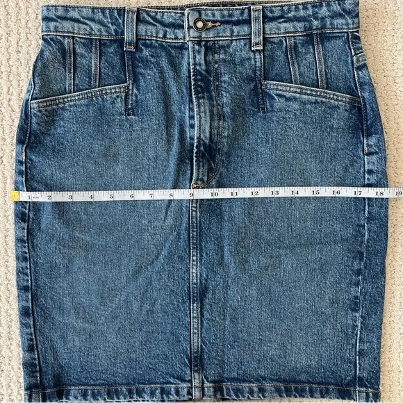 FAVORITE DAUGHTER Jordie Super High Rise Denim Pencil Skirt 28