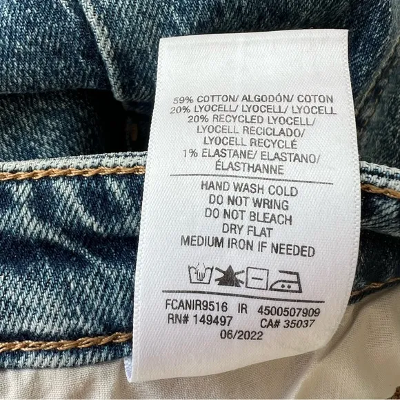 FAVORITE DAUGHTER Jordie Super High Rise Denim Pencil Skirt 28