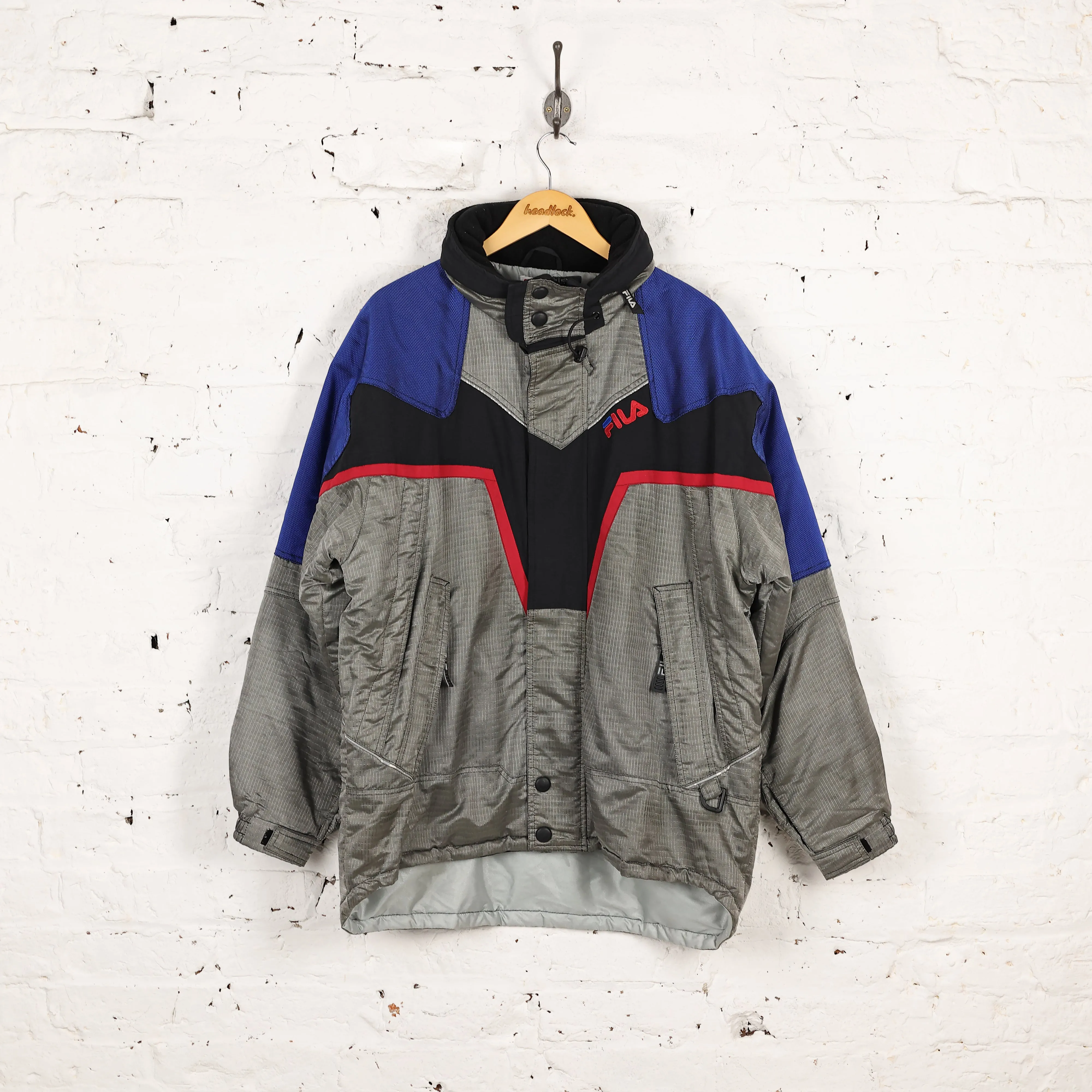 Fila 90s Ski Jacket Coat - Grey - XL
