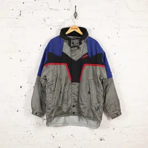 Fila 90s Ski Jacket Coat - Grey - XL