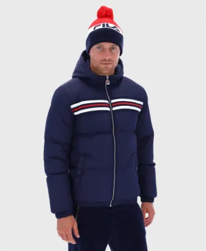Fila Jake Puffer Jacket Navy / Red