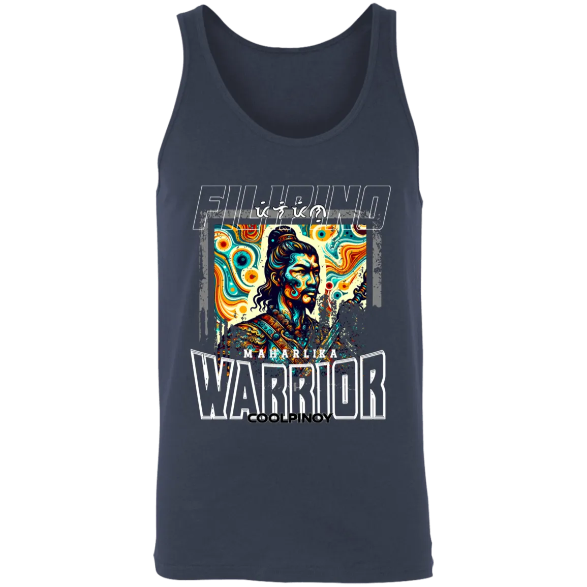 Filipino Warrior Distressed Unisex Cotton Tank Top