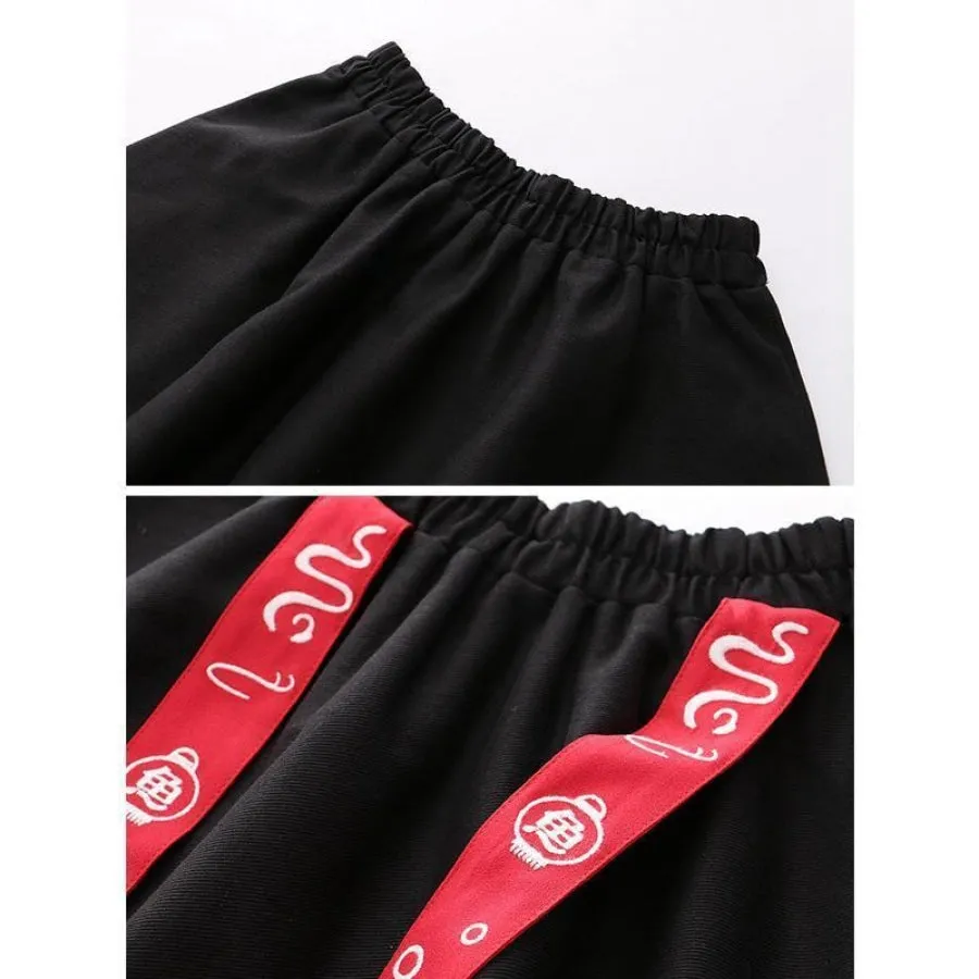 Fish Embroidery Tassels A-line Skirt J20040