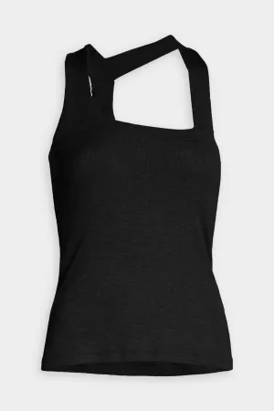 Flaxeley Rib Tank in Black