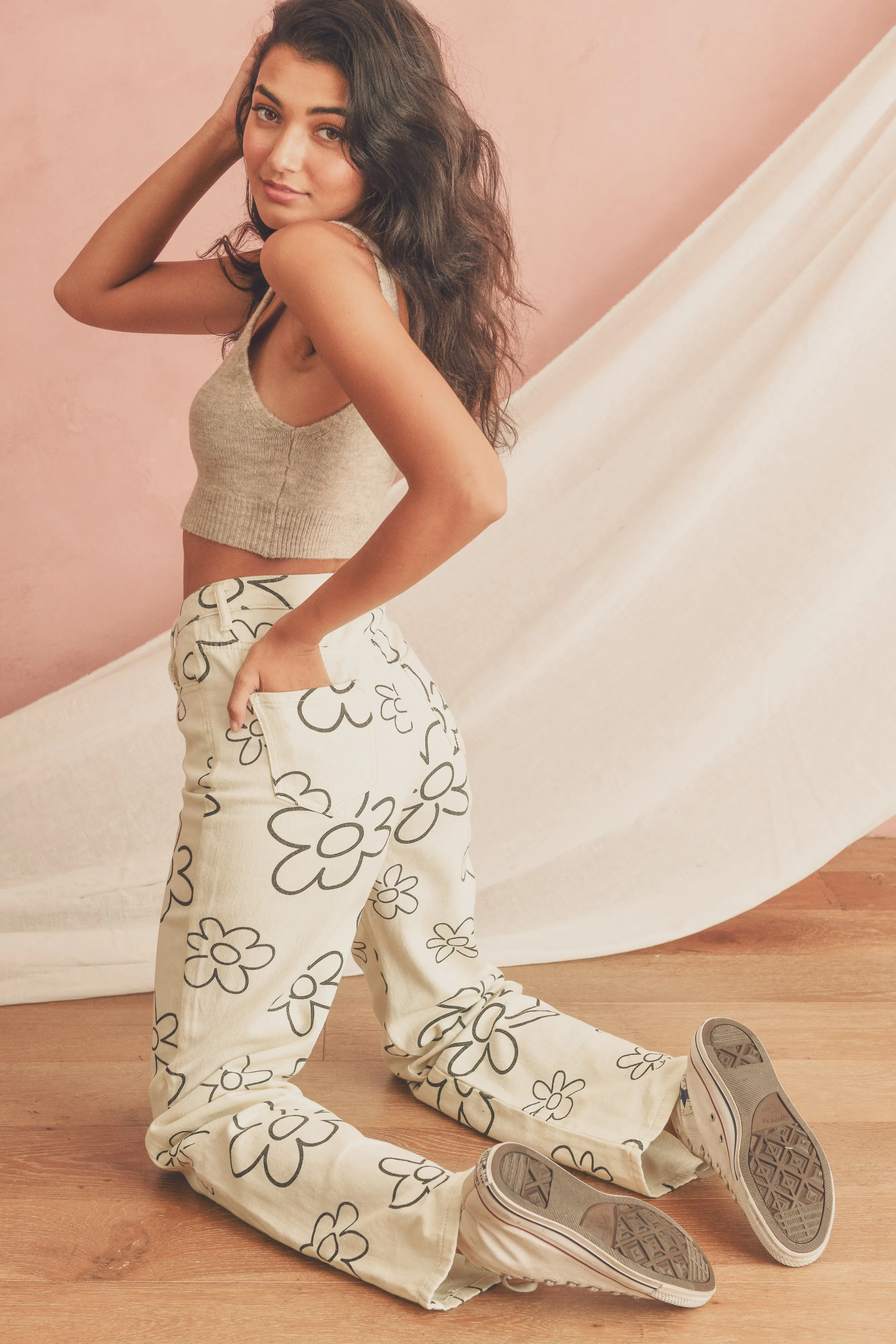 Flowers In My Heart Pants
