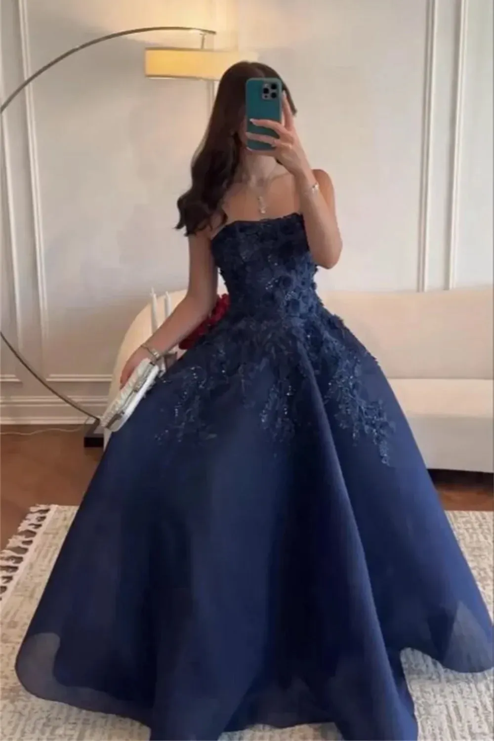 Formal Gown Sweetheart Sleeveless A-line Satin Long Prom Dresses Online, OL580