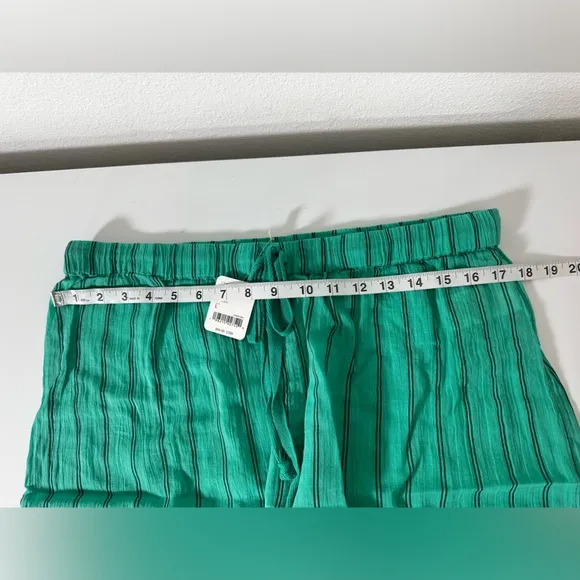 Free People Nati Sheer Shorts in Aqua Combo Size Large NWT