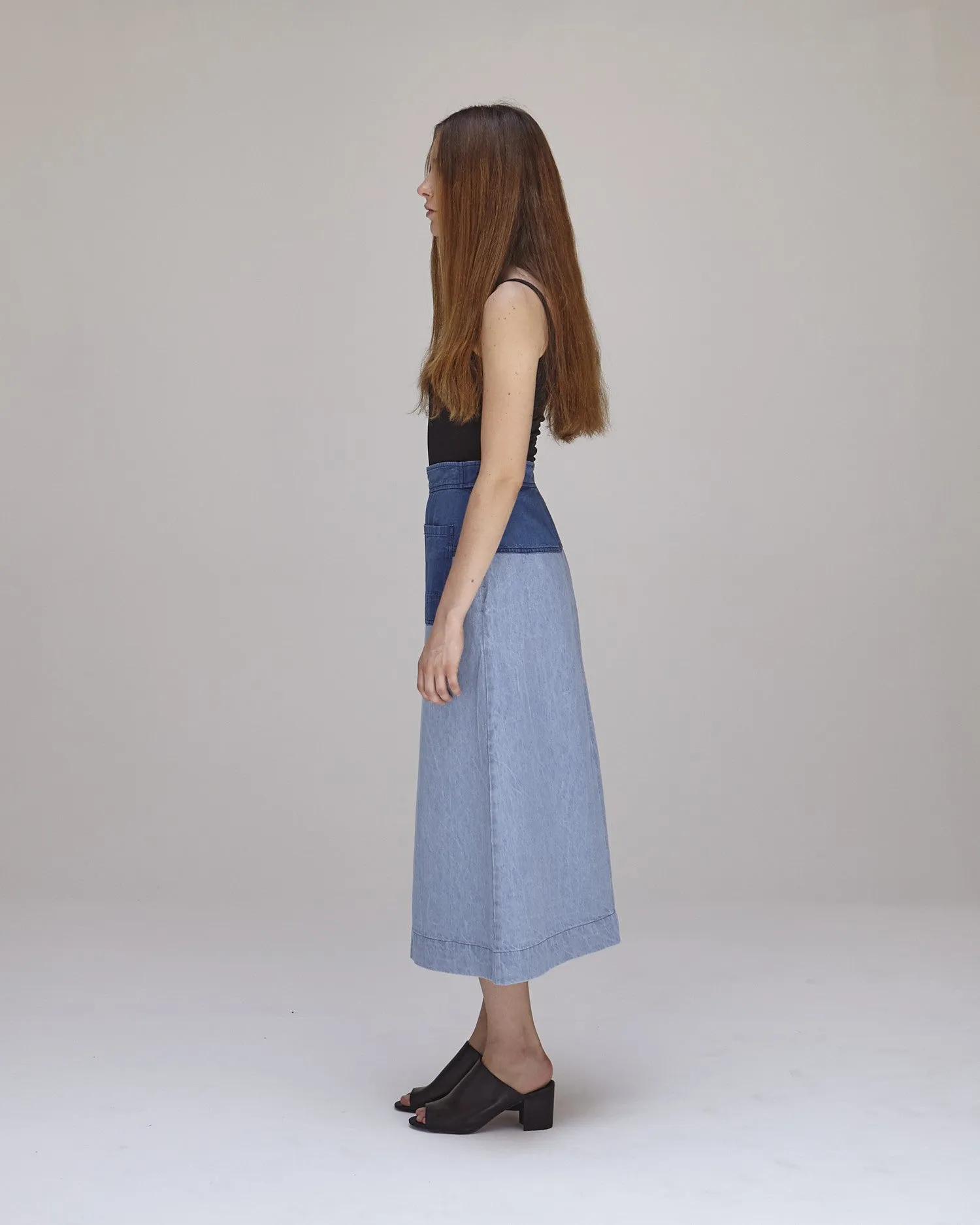 Georgia Skirt in Blue Combo