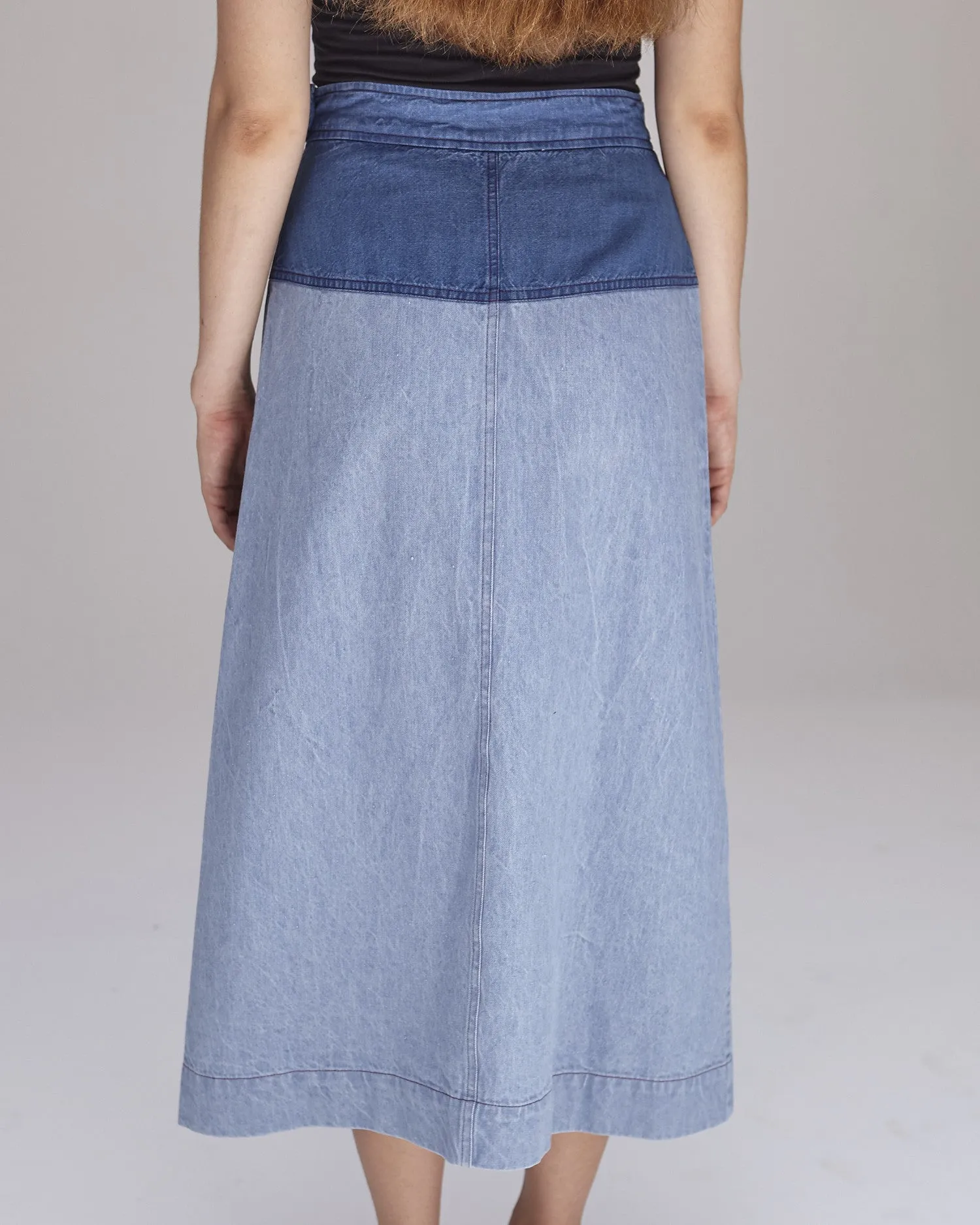 Georgia Skirt in Blue Combo