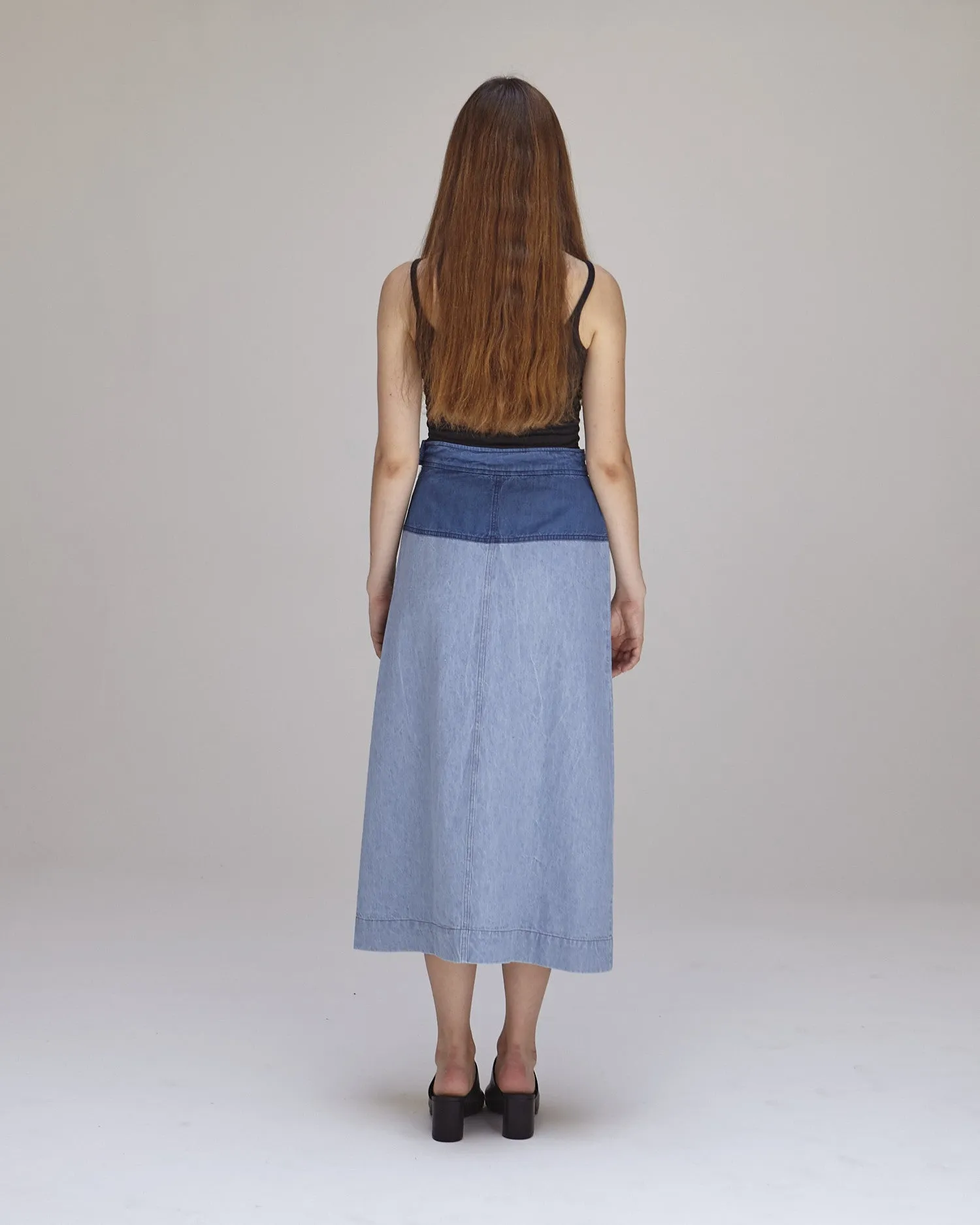Georgia Skirt in Blue Combo