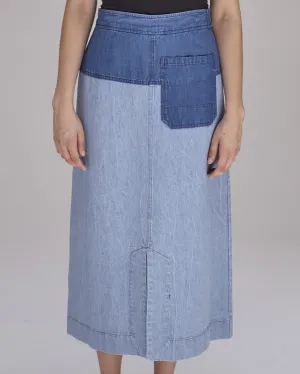 Georgia Skirt in Blue Combo