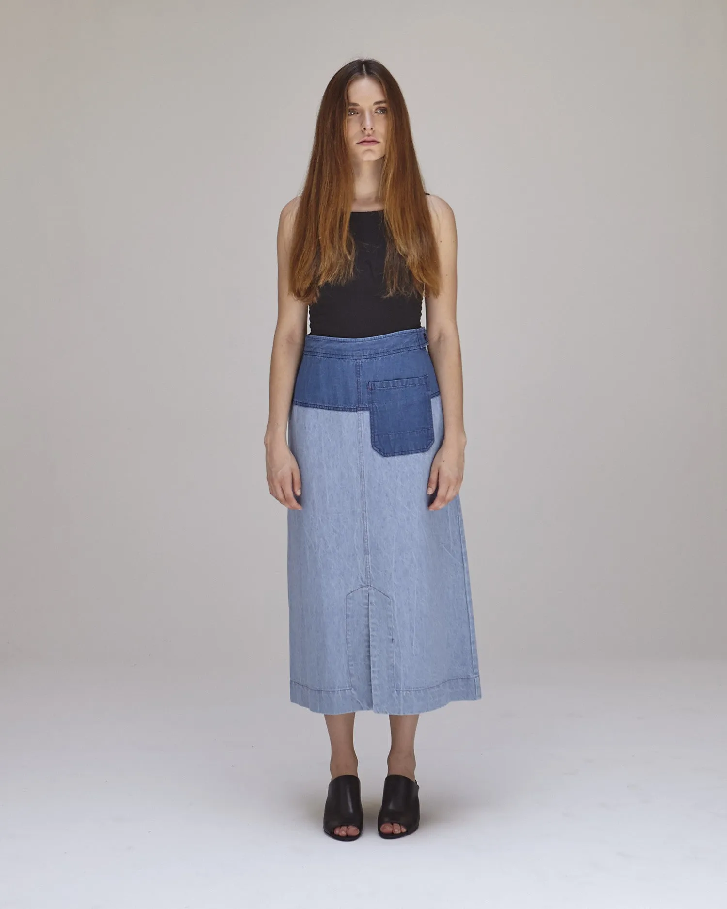 Georgia Skirt in Blue Combo
