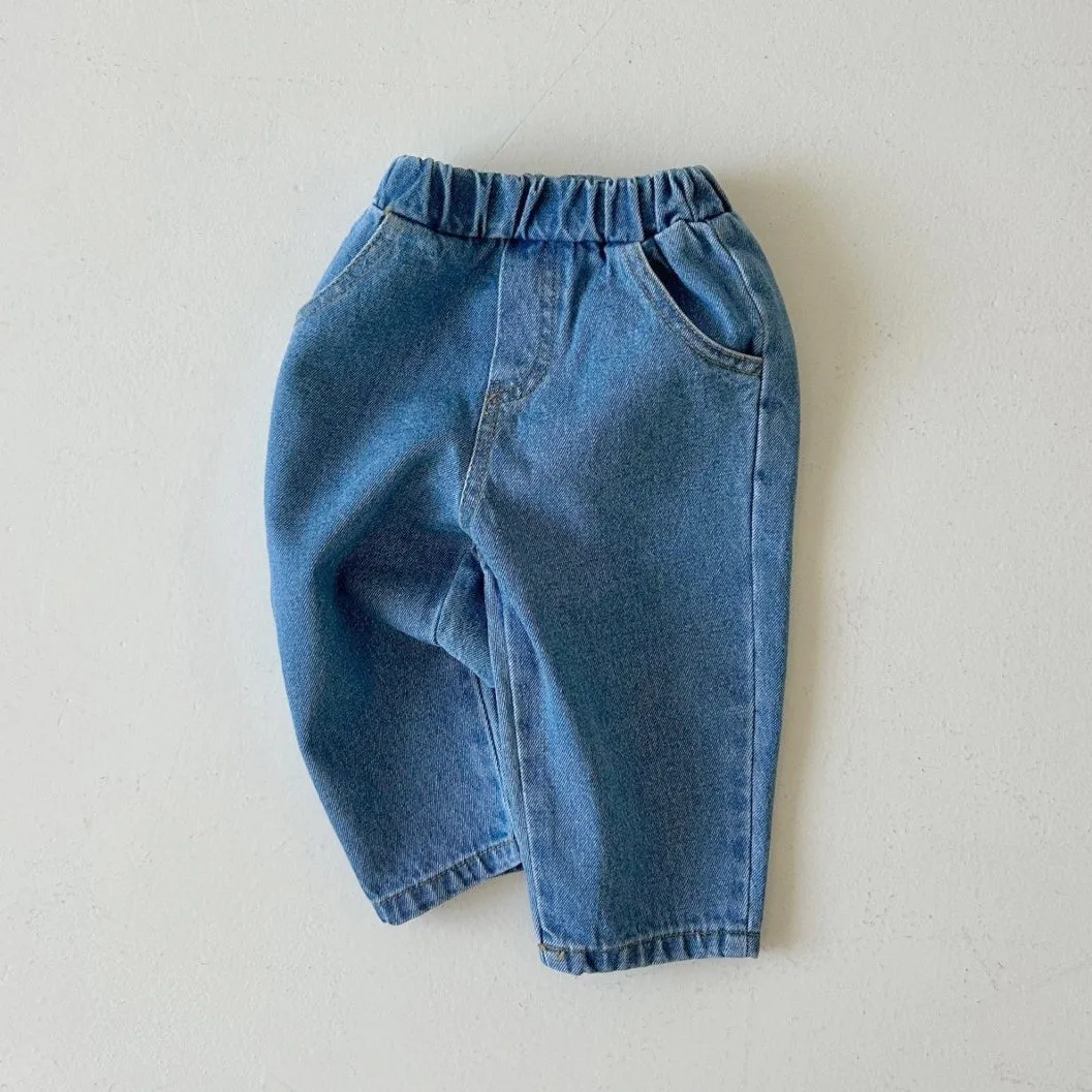 Girls & Boys Denim Pants - Dark