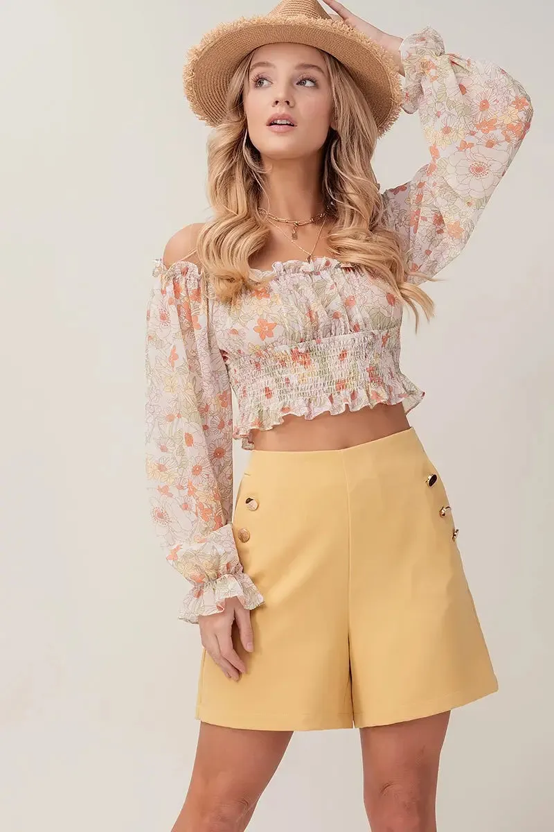 Gold Tone Hardware Bermuda Shorts