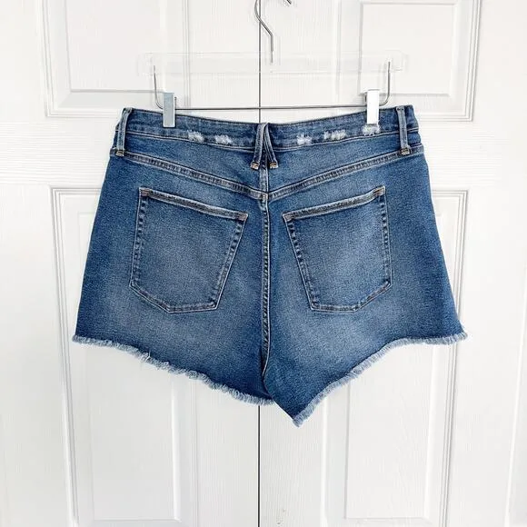 Good American High Rise Cut Off Shorts