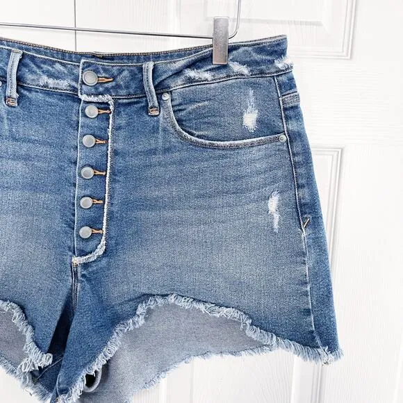 Good American High Rise Cut Off Shorts