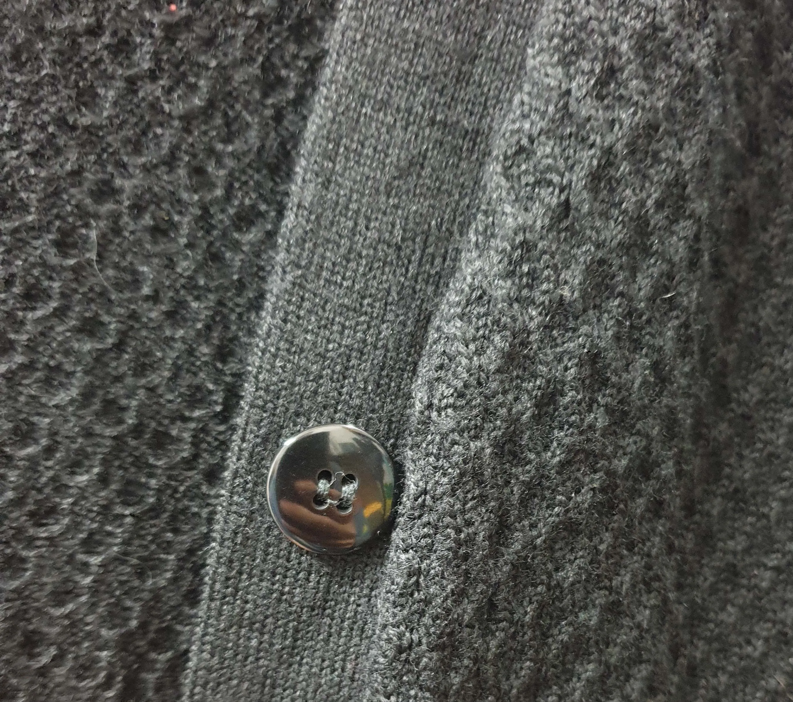 Gorman black wool mix textured knit cardigan size 12