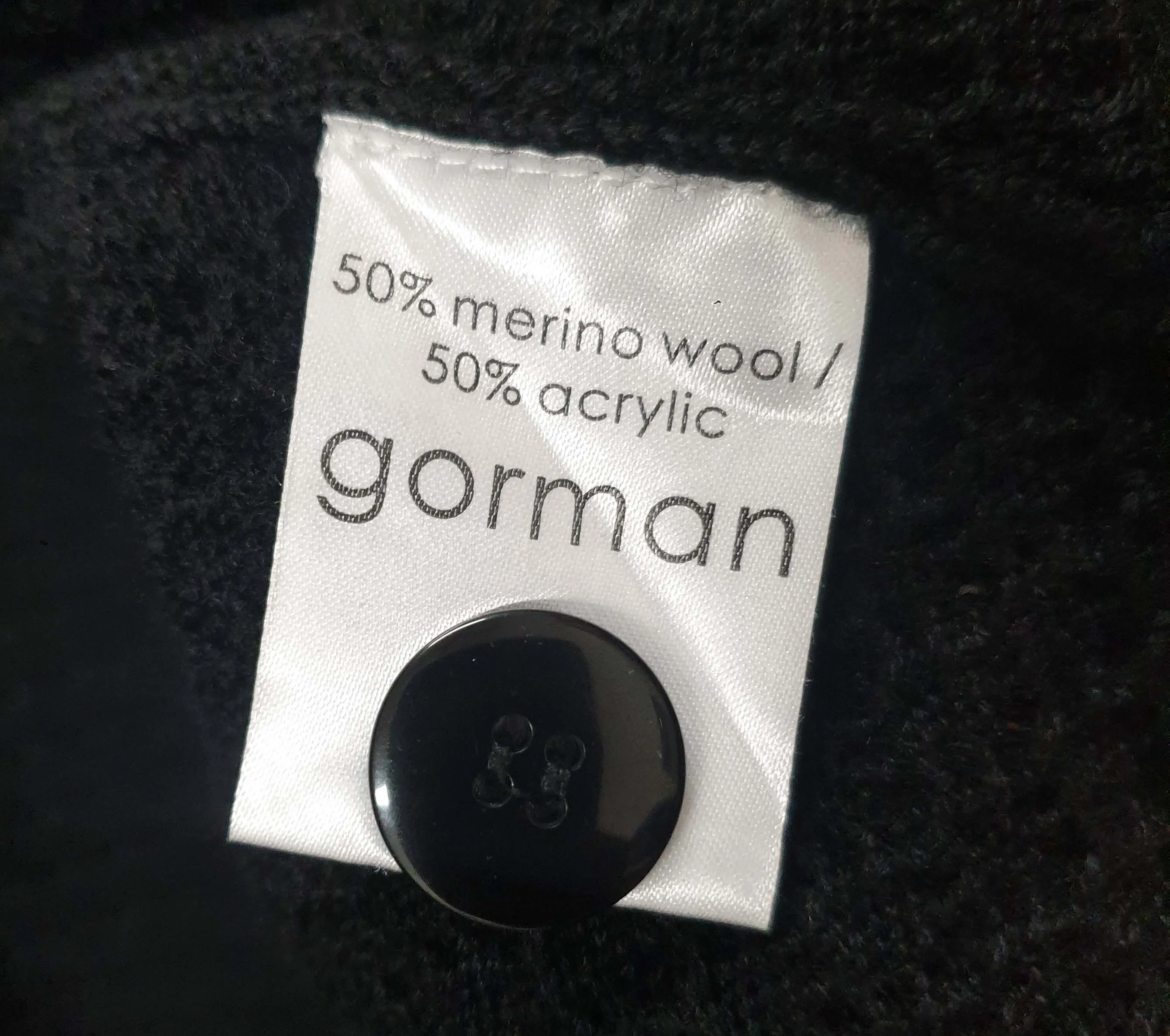 Gorman black wool mix textured knit cardigan size 12