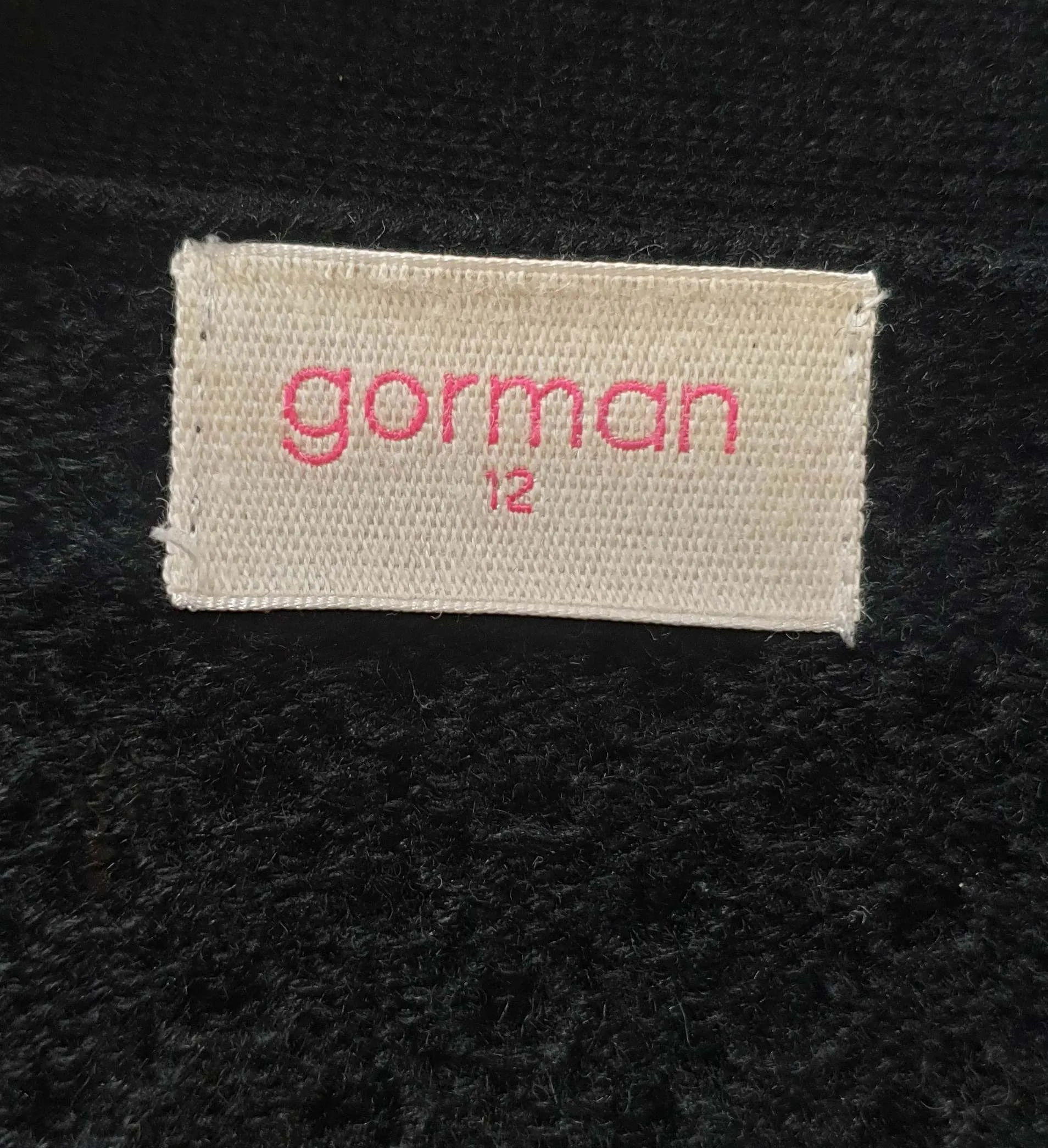 Gorman black wool mix textured knit cardigan size 12