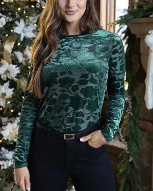 Grace & Lace Holiday Velvet Top