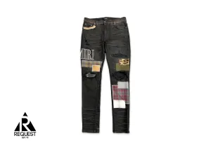 Grunge Patch Jeans "Black"