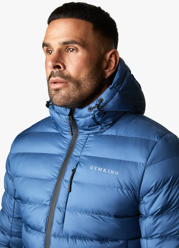 Gym King Reflect Puffer Jacket Moonlight Blue
