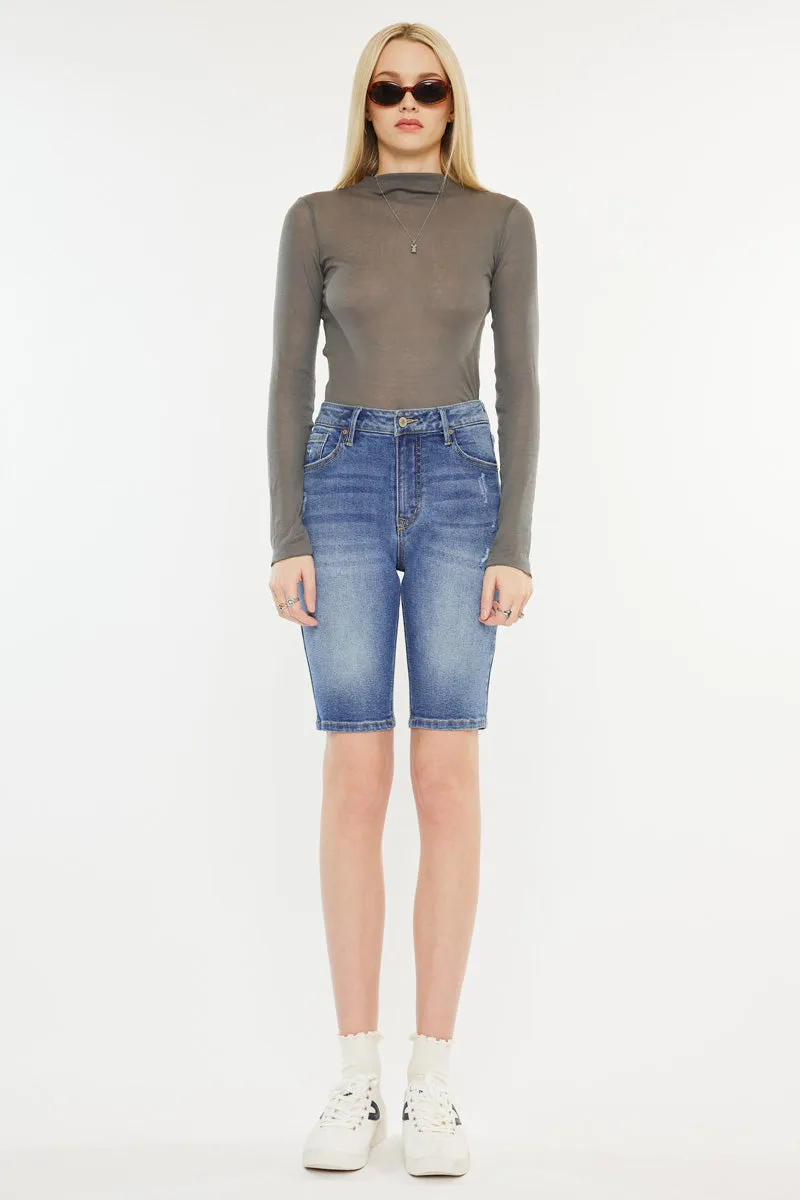 Halima  High Rise Bermuda Shorts