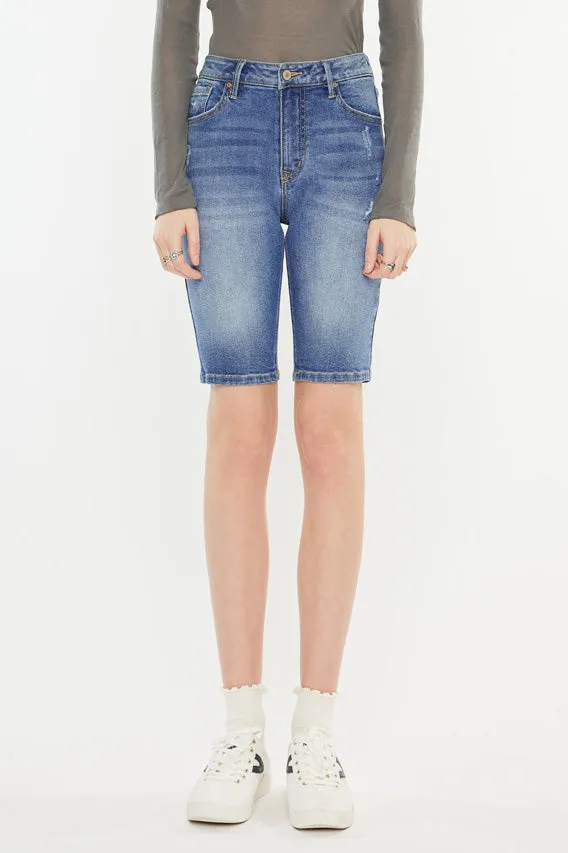 Halima  High Rise Bermuda Shorts