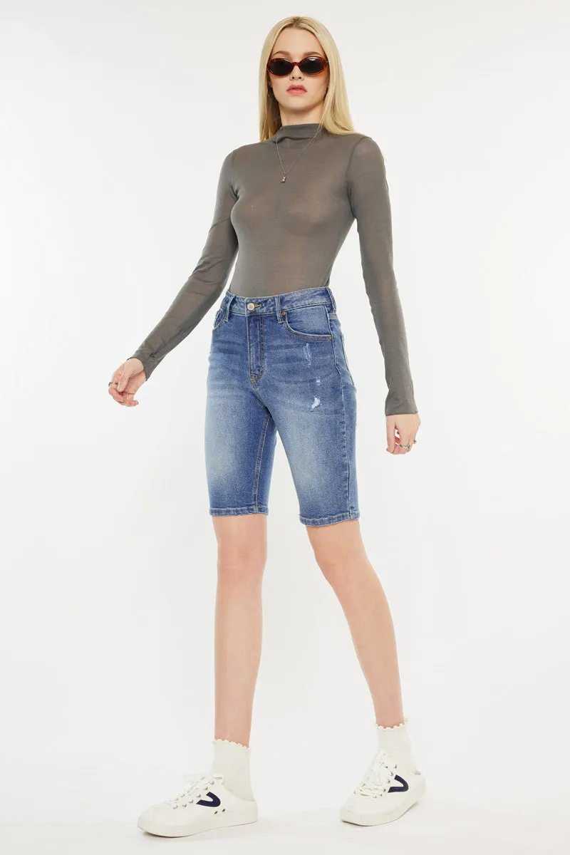 Halima  High Rise Bermuda Shorts