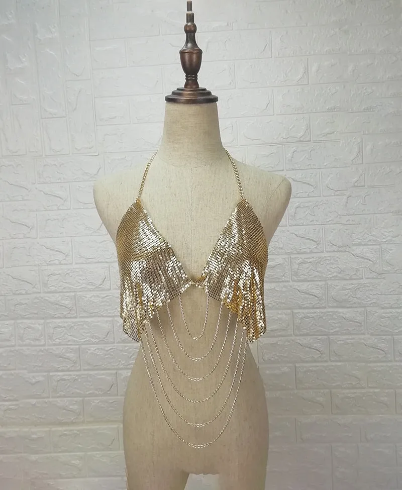 Handcrafted Metal Chain Tank Tops
