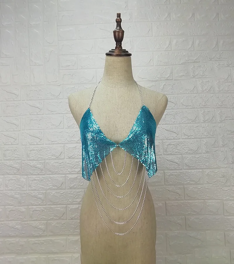 Handcrafted Metal Chain Tank Tops