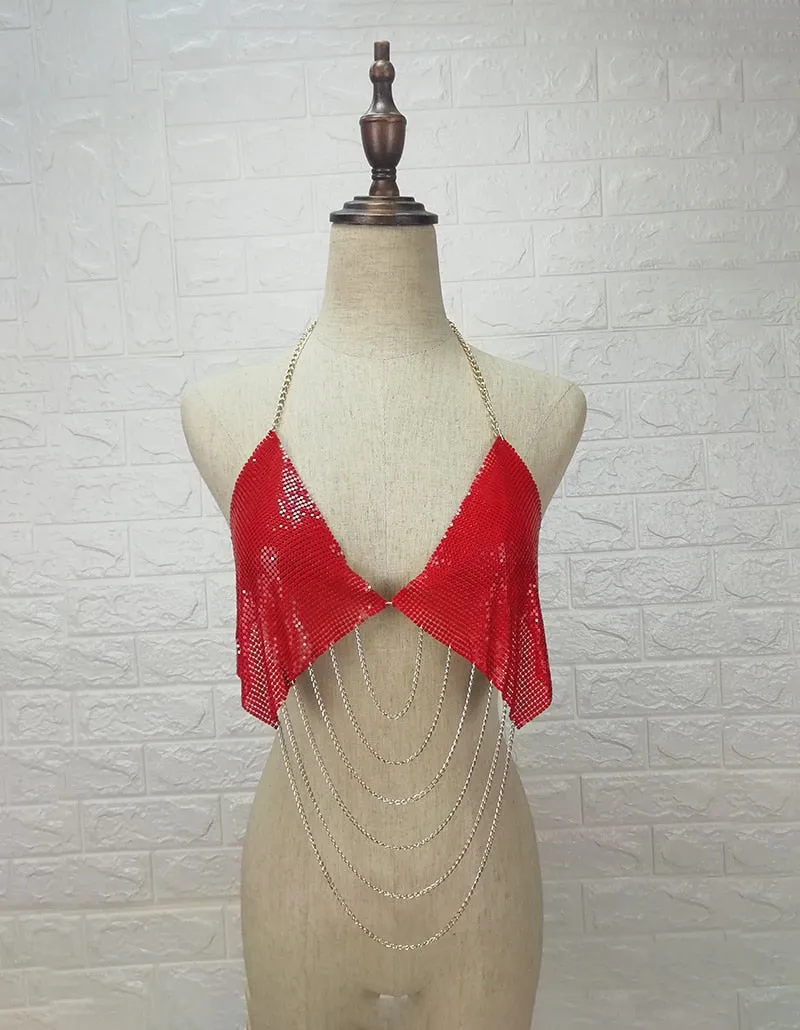 Handcrafted Metal Chain Tank Tops