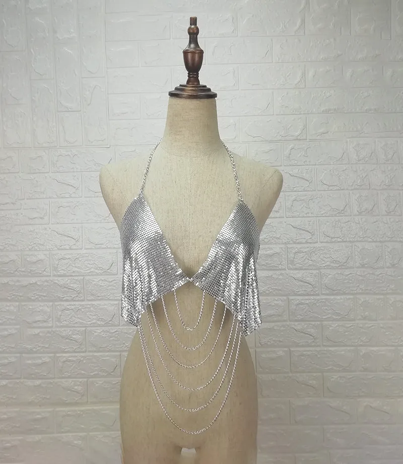Handcrafted Metal Chain Tank Tops