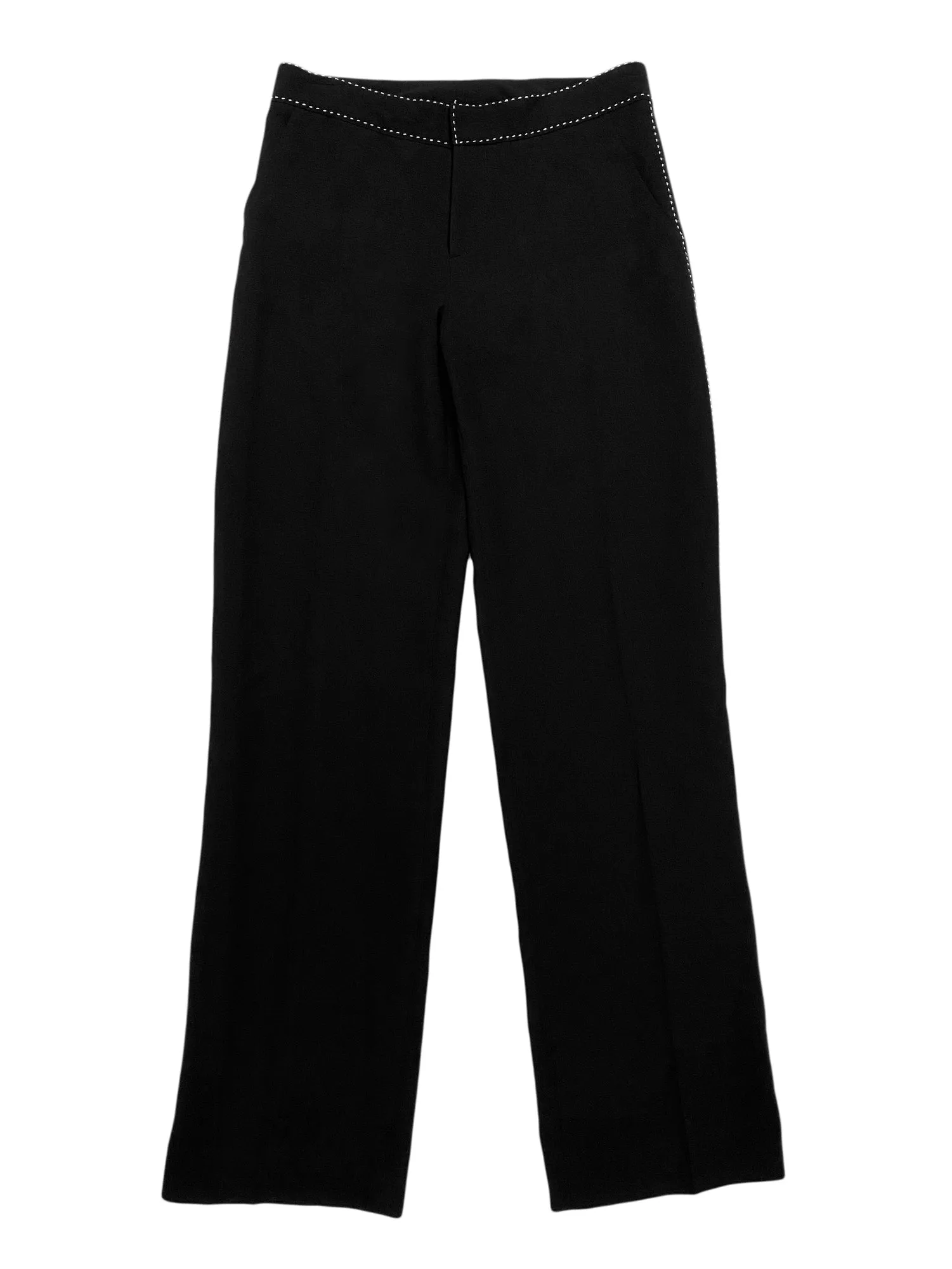 Hanley Mellon Women's Crepe Boy Chinos with Picque Stitching