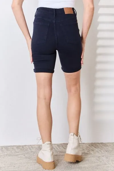 Hazel Blues® |  Judy Blue High Waist Tummy Control Bermuda Shorts