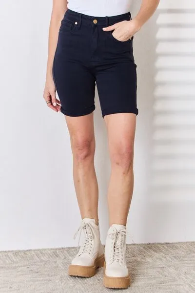 Hazel Blues® |  Judy Blue High Waist Tummy Control Bermuda Shorts