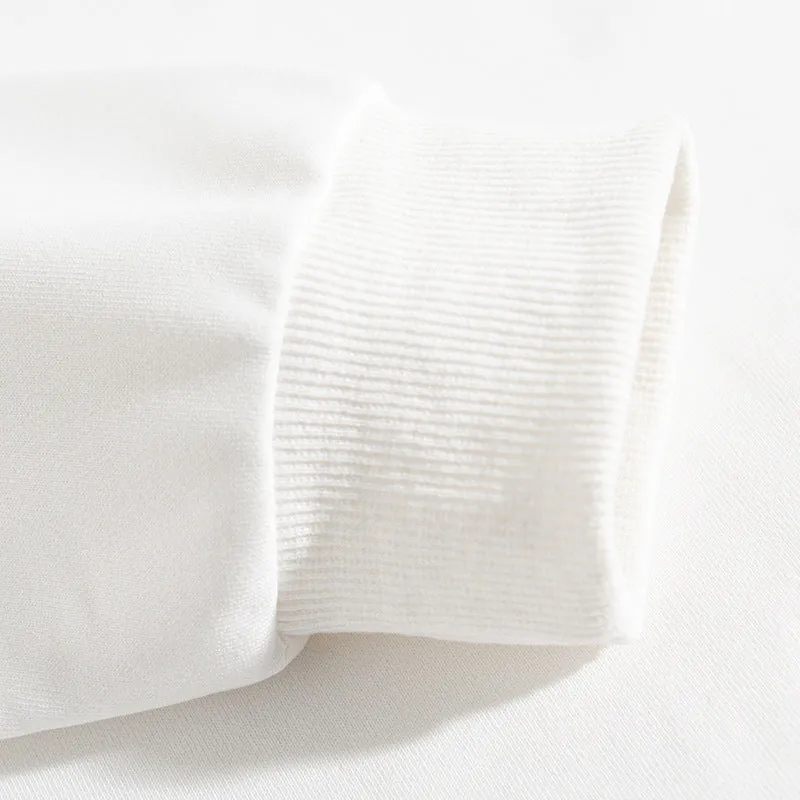 Hello Christmas O-Neck White Sweater V