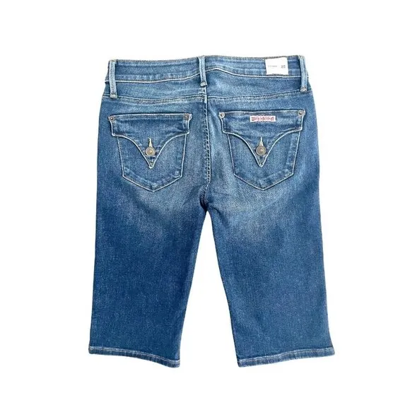 Hudson Jeans Blue Jean Shorts Women's Viceroy Bermuda Shorts Sz 25 $145 NWT
