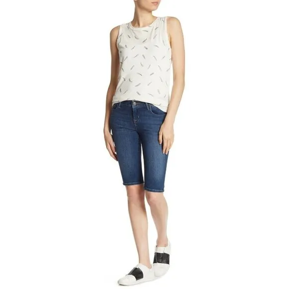 Hudson Jeans Blue Jean Shorts Women's Viceroy Bermuda Shorts Sz 25 $145 NWT