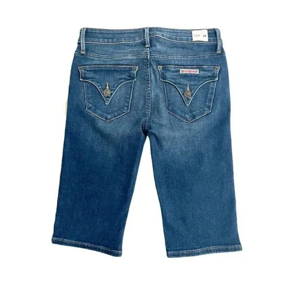 Hudson Jeans Blue Jean Shorts Women's Viceroy Bermuda Shorts Sz 25 $145 NWT
