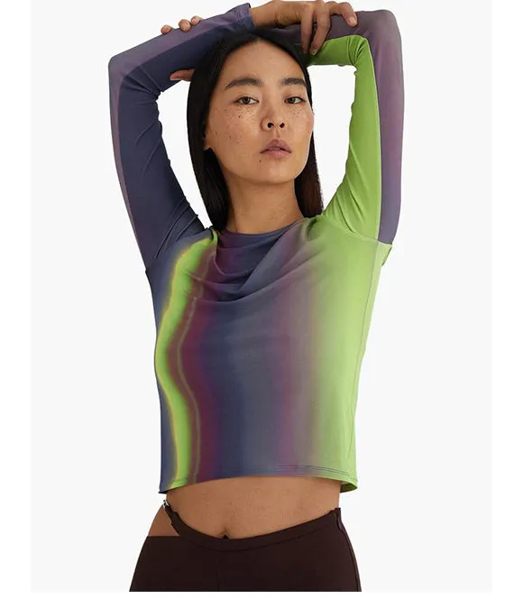 Iceland top in medium blue