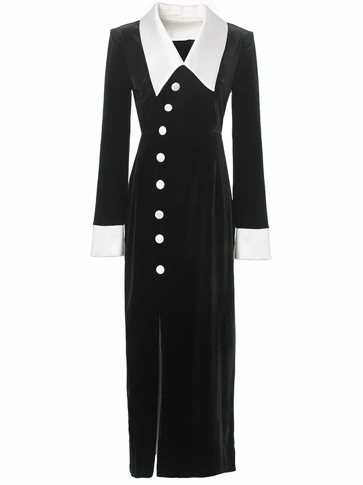 India Velvet Pencil Dress