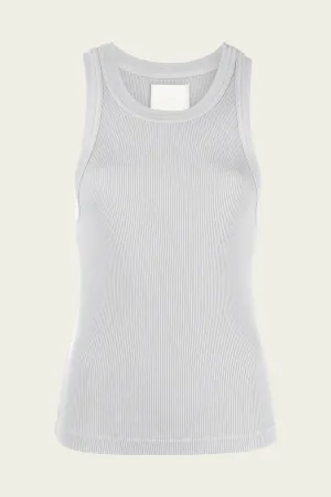 Isabel Rib Tank in Heather Grey