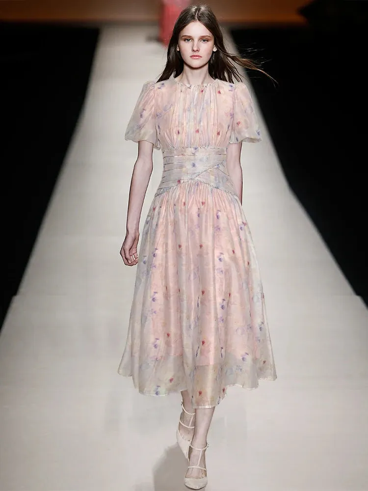Jardinna Floral  Casual Style A-LINE Dress
