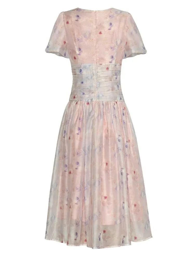 Jardinna Floral  Casual Style A-LINE Dress
