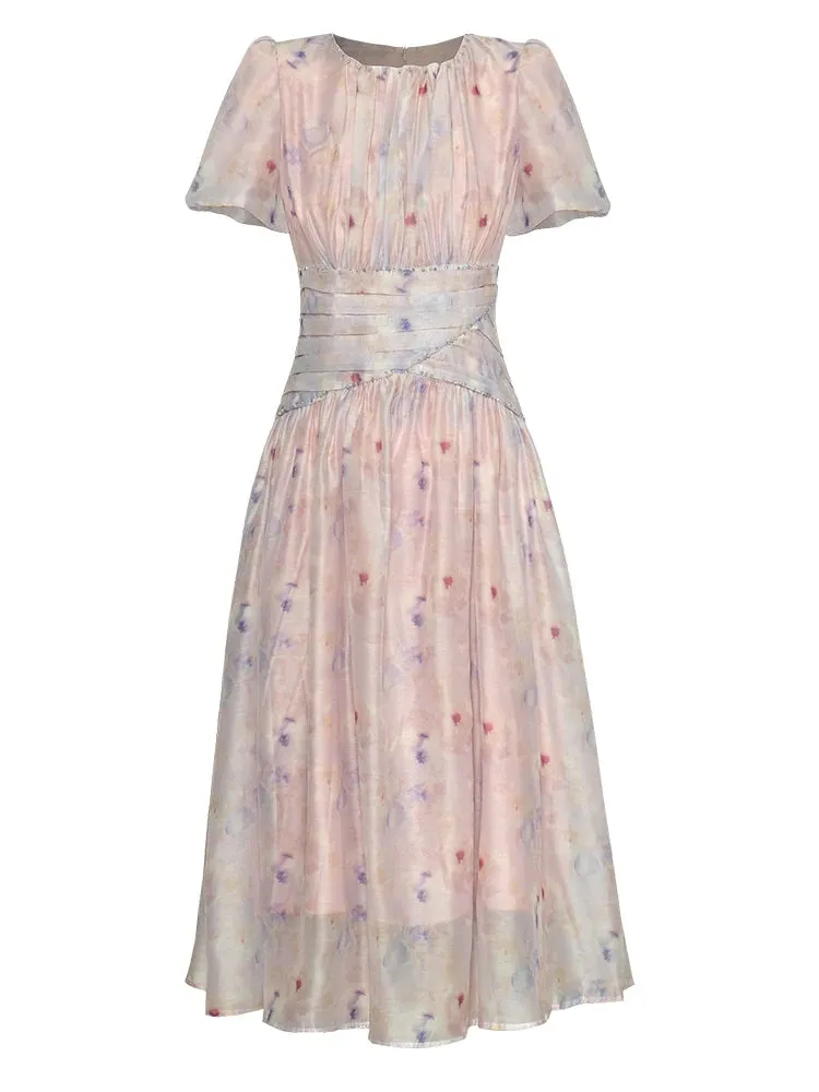 Jardinna Floral  Casual Style A-LINE Dress