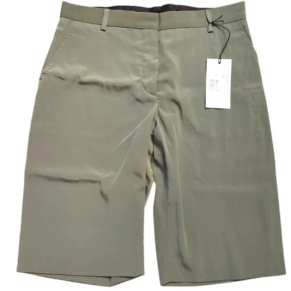 John Richmond Olive Green Bermuda Shorts Sz 42 NWT